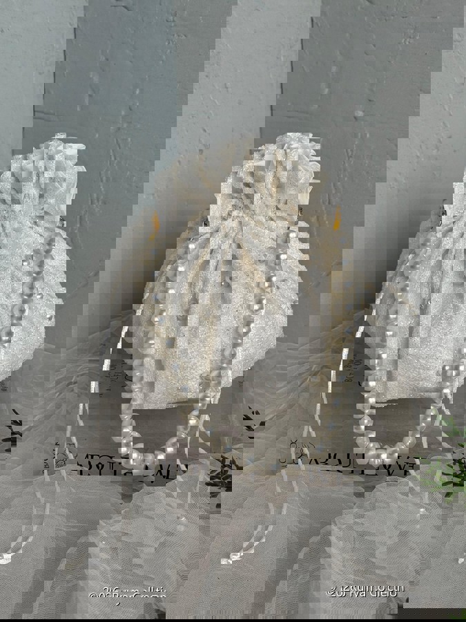 Simli İncili Gelin Kesesi