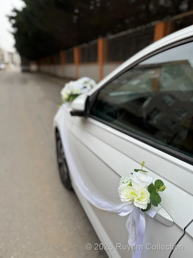 White Rüya Gelin Araba Süsü