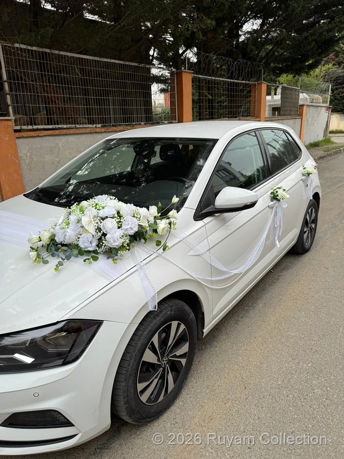 White Rüya Gelin Araba Süsü