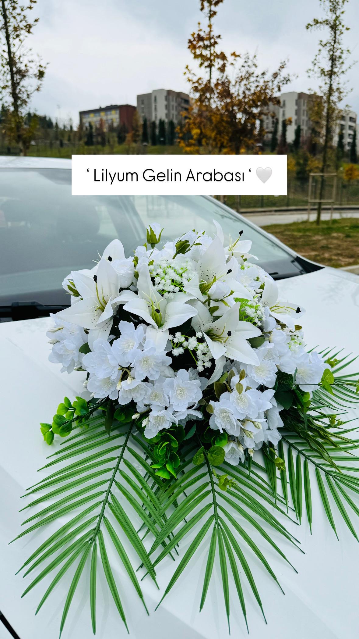 Lilyum Gelin Araba Süsü
